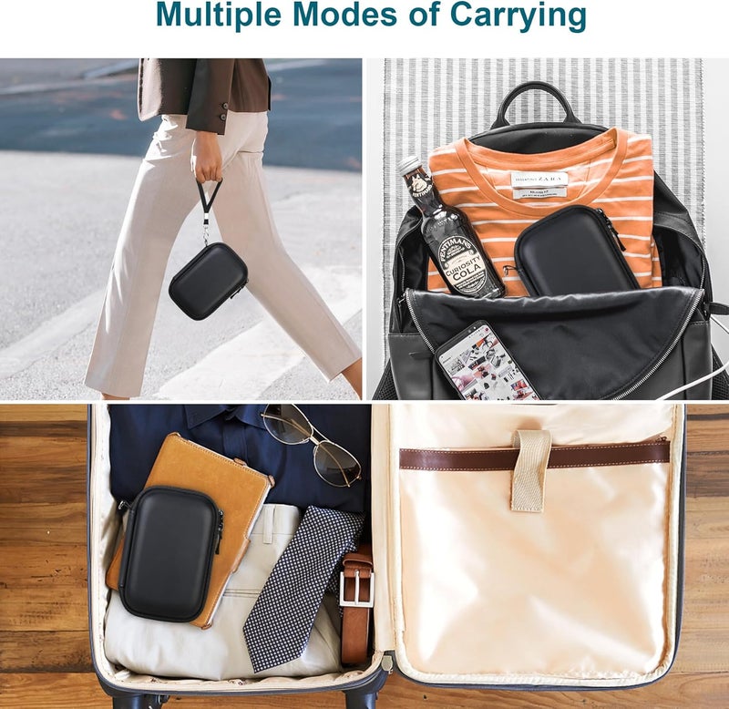 Canboc Carrying Case for Kodak PIXPRO WPZ2 Rugged Waterproof Digital Camera, Mesh Pocket fits USB Cable, Black (Case Only) - Image 3